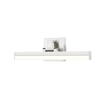Z-Lite Liam Vanity, 1-Light, 18 In.W x 3 In.L x 5 In.H, Brushed Nickel/Frosted 1009-18W-BN-LED